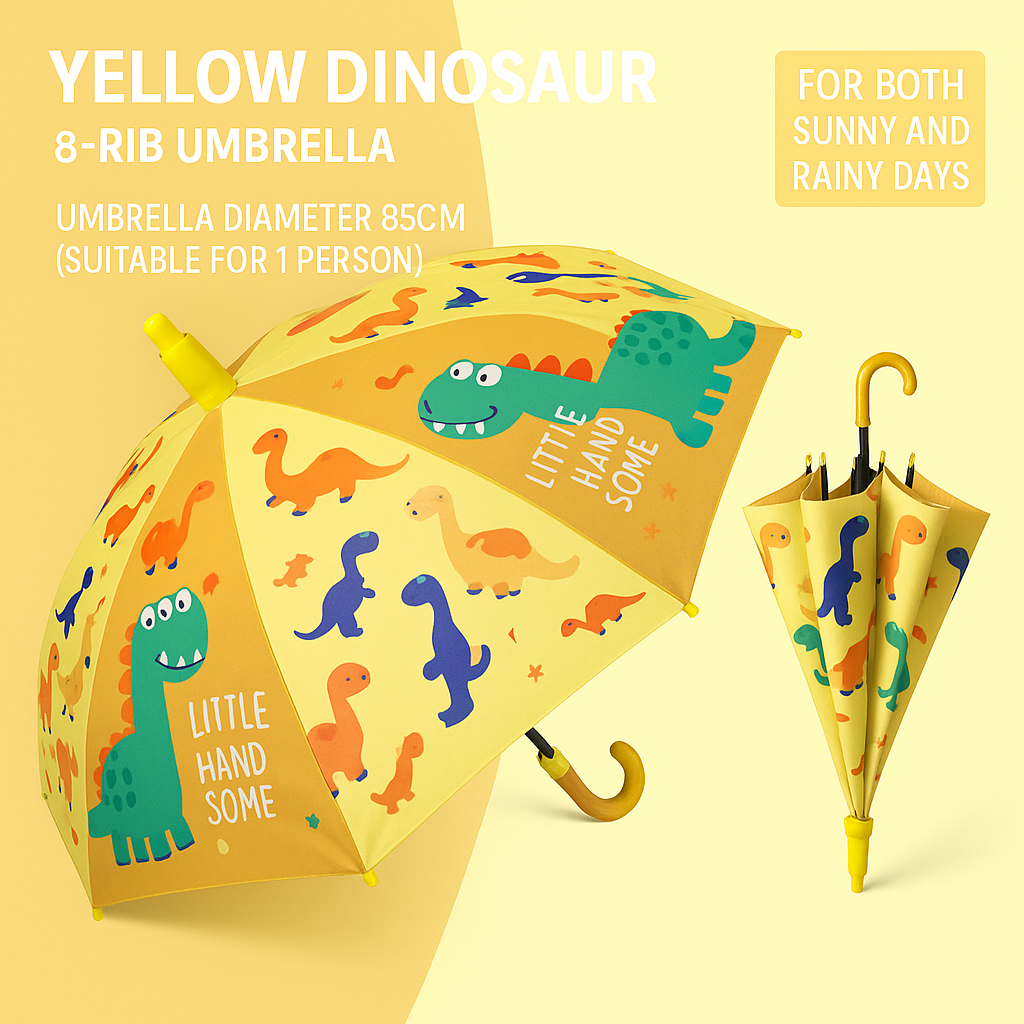 Kids Cat Umbrella – 8-Rib Design