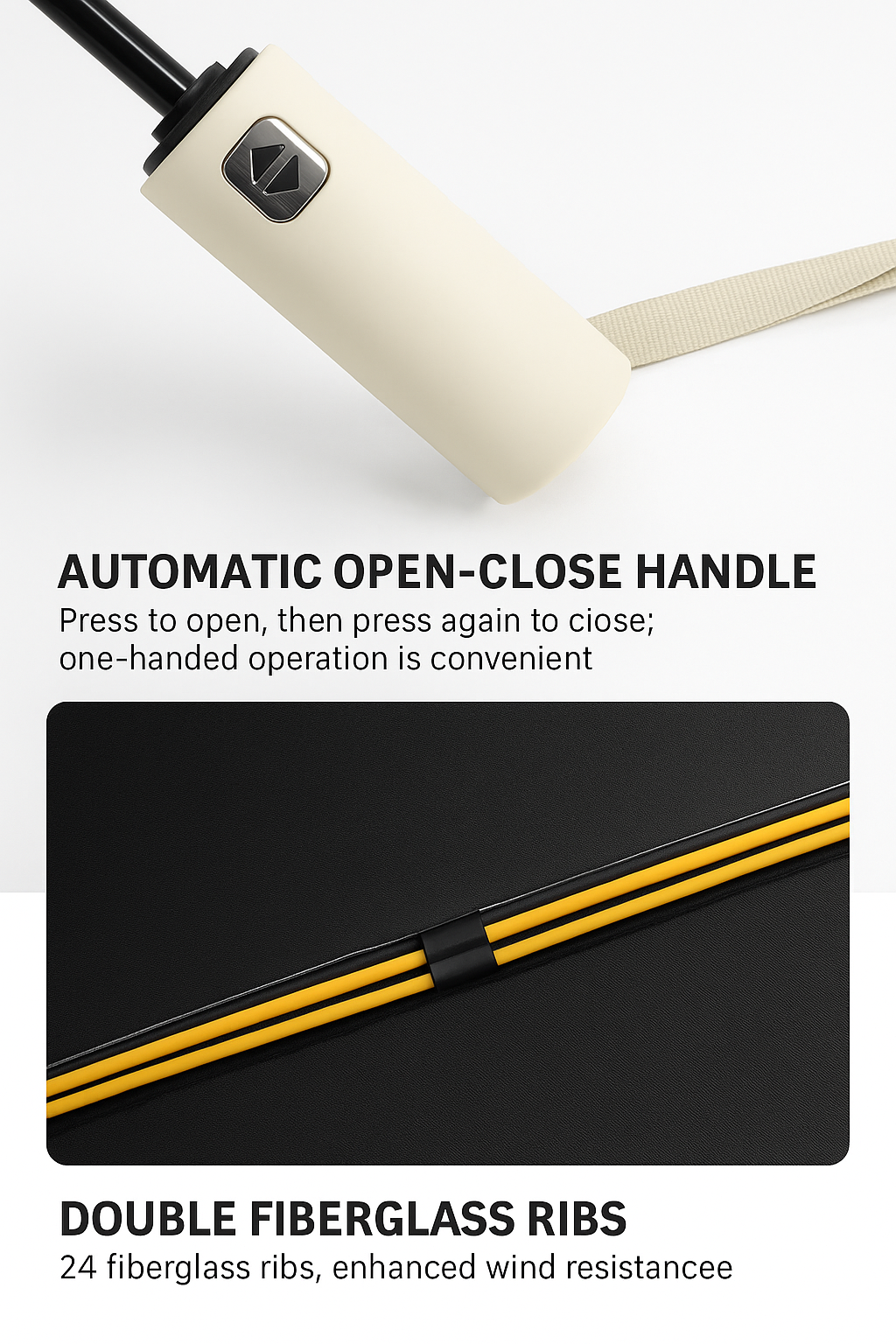 Stripe Color Rain & Sun Umbrella 🌦️