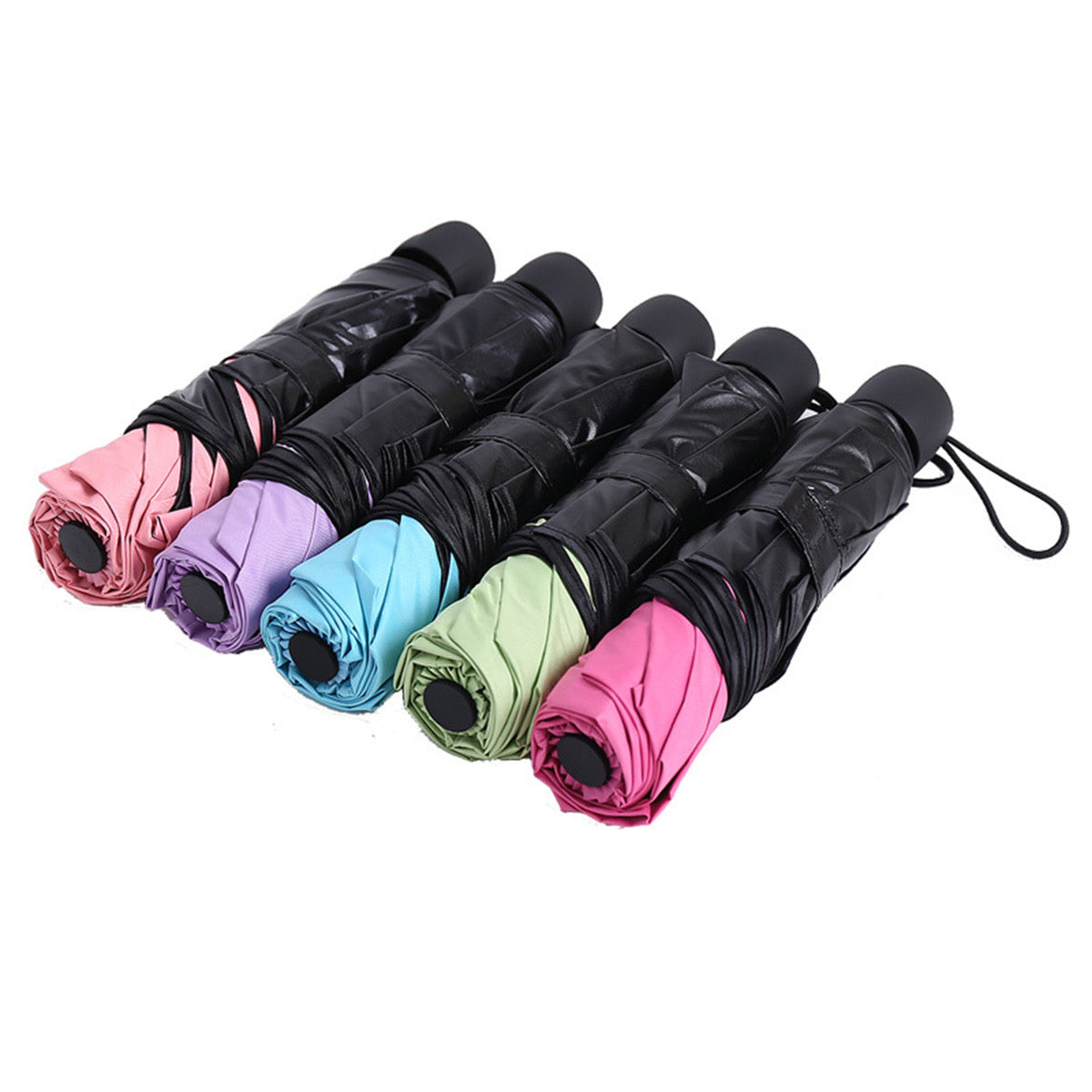 Mini Folding Floral Umbrella — Sun & Rain Protection
