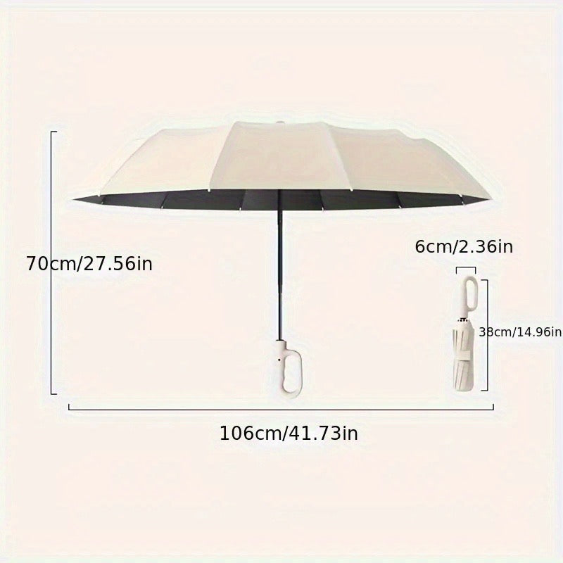 Clip Handle Auto-Fold Umbrella — Travel & Outdoor Edition