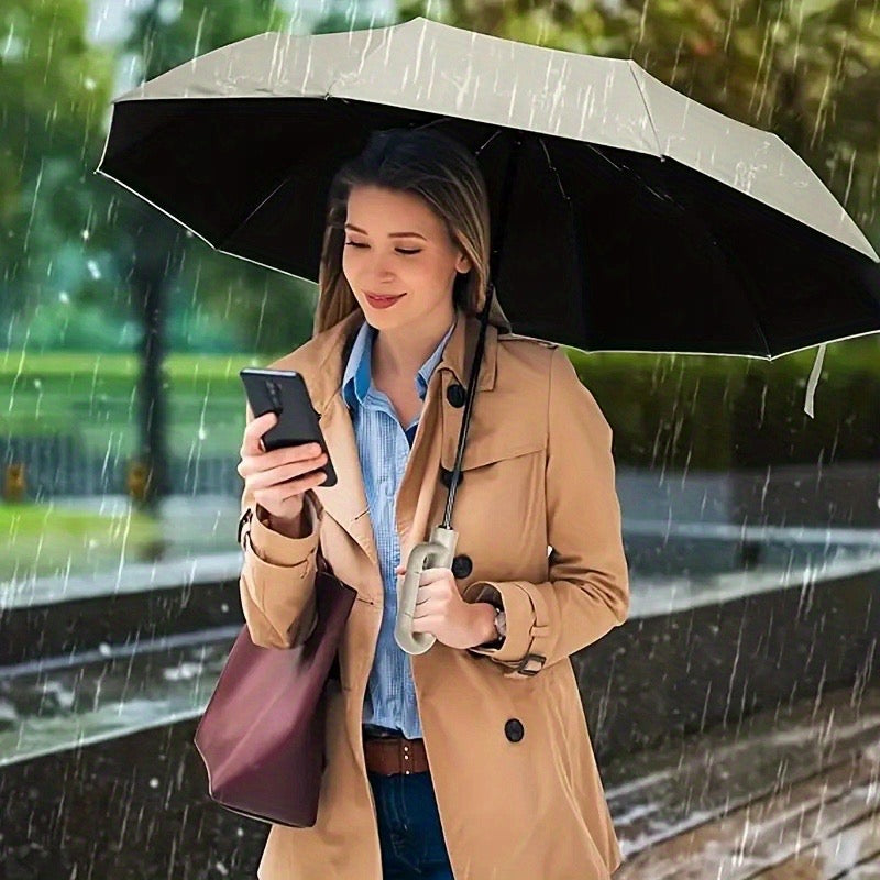 Clip Handle Auto-Fold Umbrella — Travel & Outdoor Edition