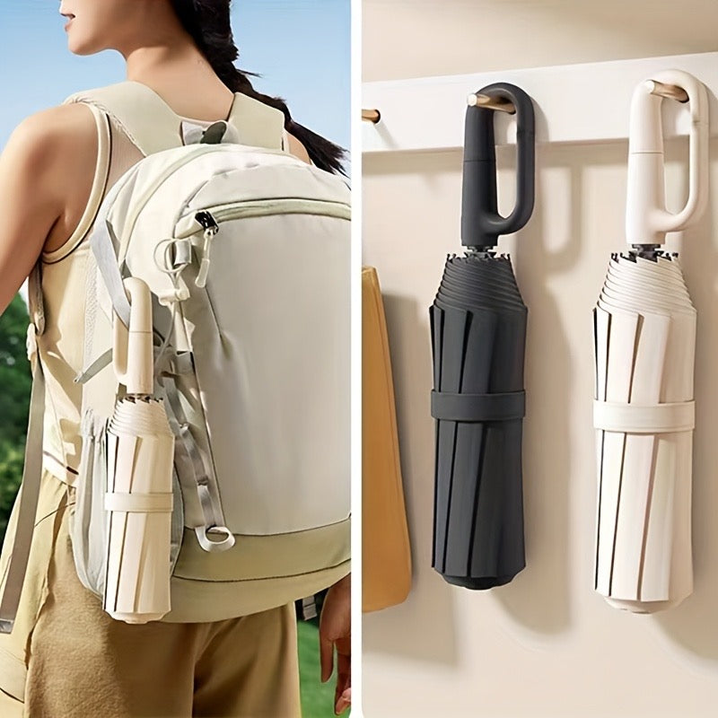 Clip Handle Auto-Fold Umbrella — Travel & Outdoor Edition