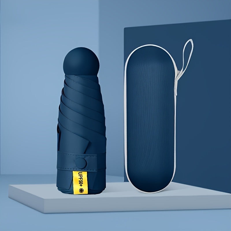Capsule Case UV Protection Mini Umbrella — Pocket Size