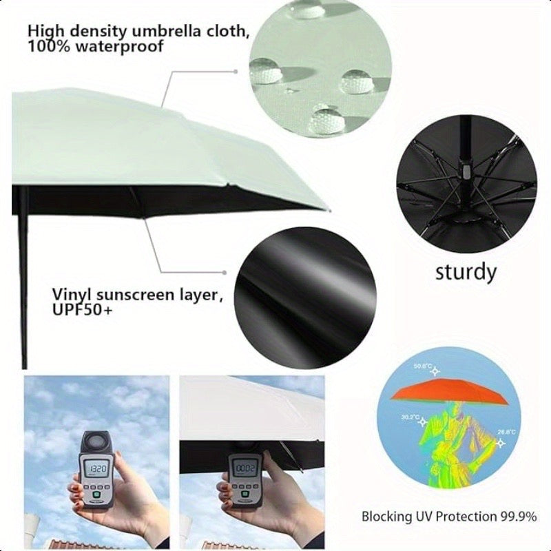 Loop Handle Compact Umbrella — UV Protection Travel Edition