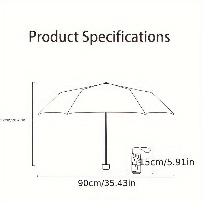 🌂 Pocket-Sized Foldable Umbrella with Case