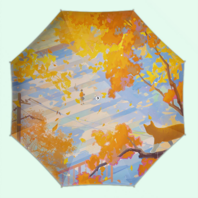 🎨 Artistic Floral &amp; Landscape Umbrellas – Compact &amp; Stylish