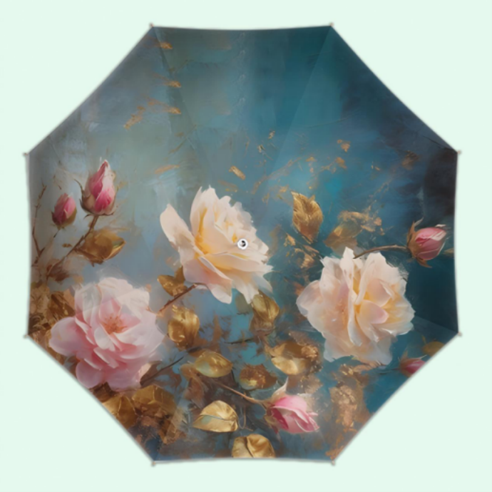 🎨 Artistic Floral &amp; Landscape Umbrellas – Compact &amp; Stylish