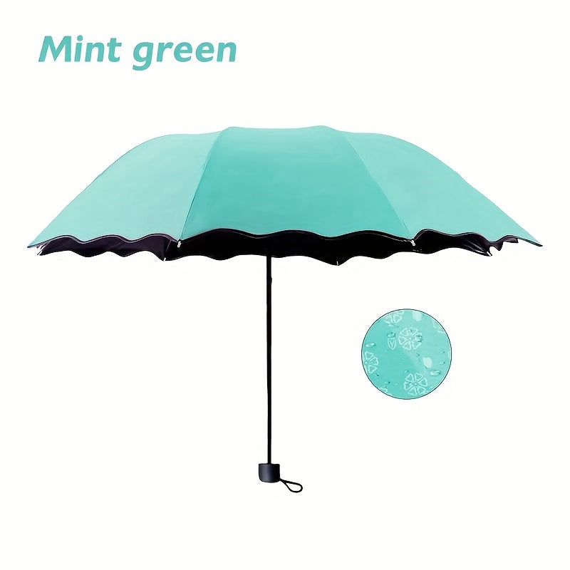 Mini Folding Floral Umbrella — Sun & Rain Protection