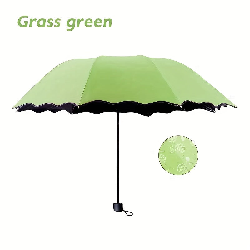 Mini Folding Floral Umbrella — Sun & Rain Protection