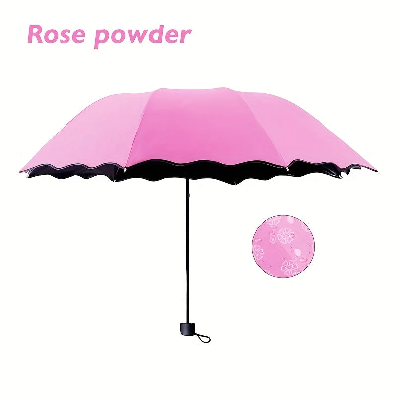 Mini Folding Floral Umbrella — Sun & Rain Protection