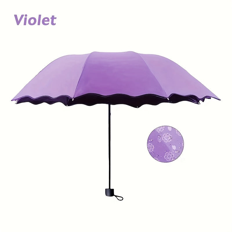 Mini Folding Floral Umbrella — Sun & Rain Protection