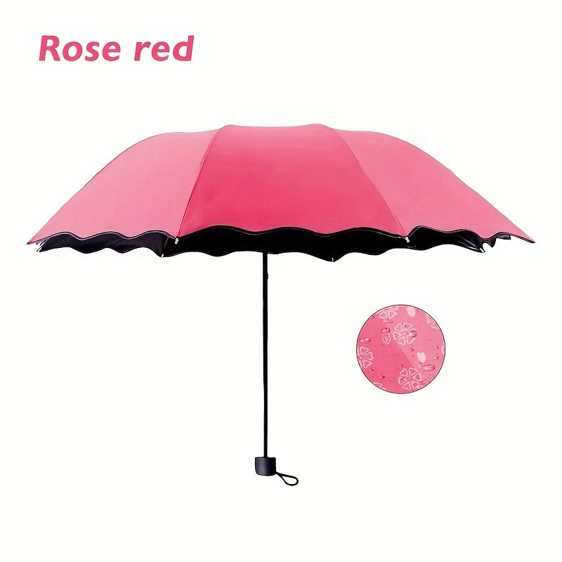 Mini Folding Floral Umbrella — Sun & Rain Protection