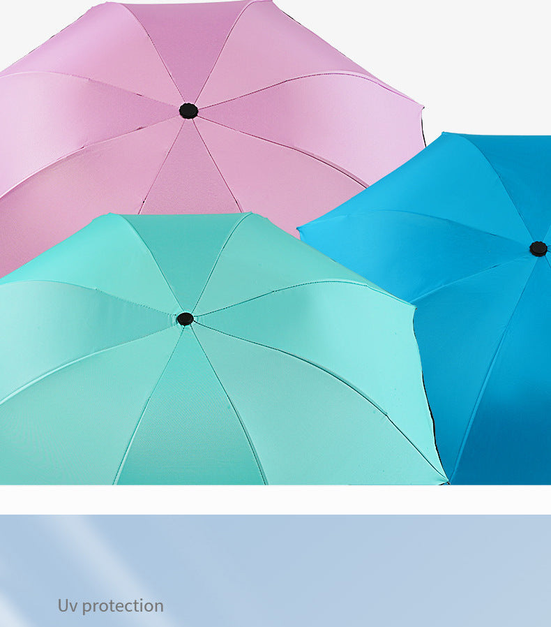 Mini Folding Floral Umbrella — Sun & Rain Protection