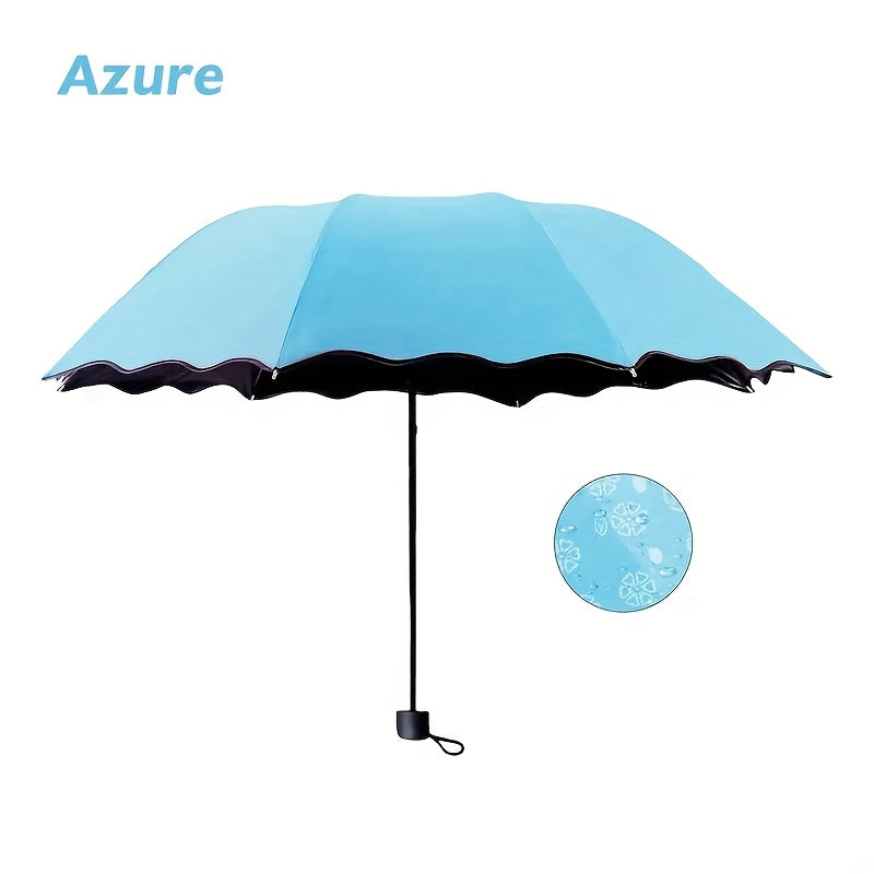 Mini Folding Floral Umbrella — Sun & Rain Protection