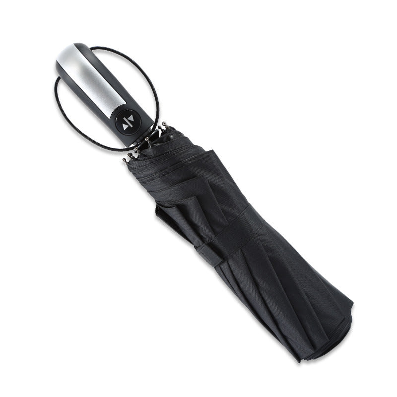 Automatic Folding Windproof Umbrella — Premium 10-Rib Design