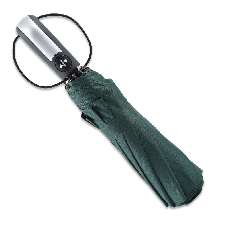 Automatic Folding Windproof Umbrella — Premium 10-Rib Design