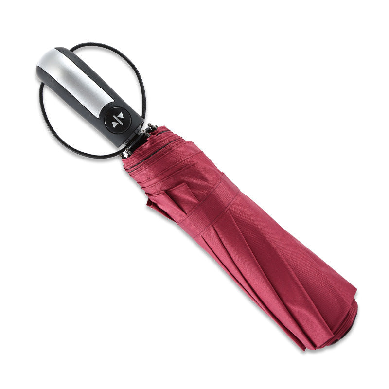 Automatic Folding Windproof Umbrella — Premium 10-Rib Design