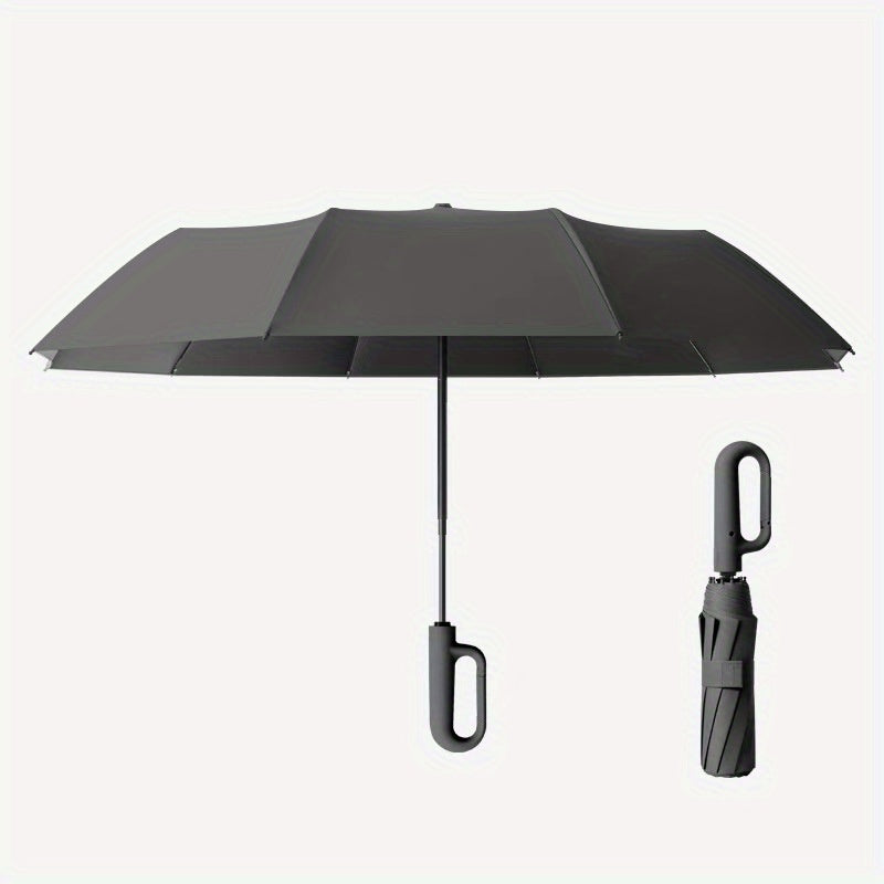 Clip Handle Auto-Fold Umbrella — Travel & Outdoor Edition