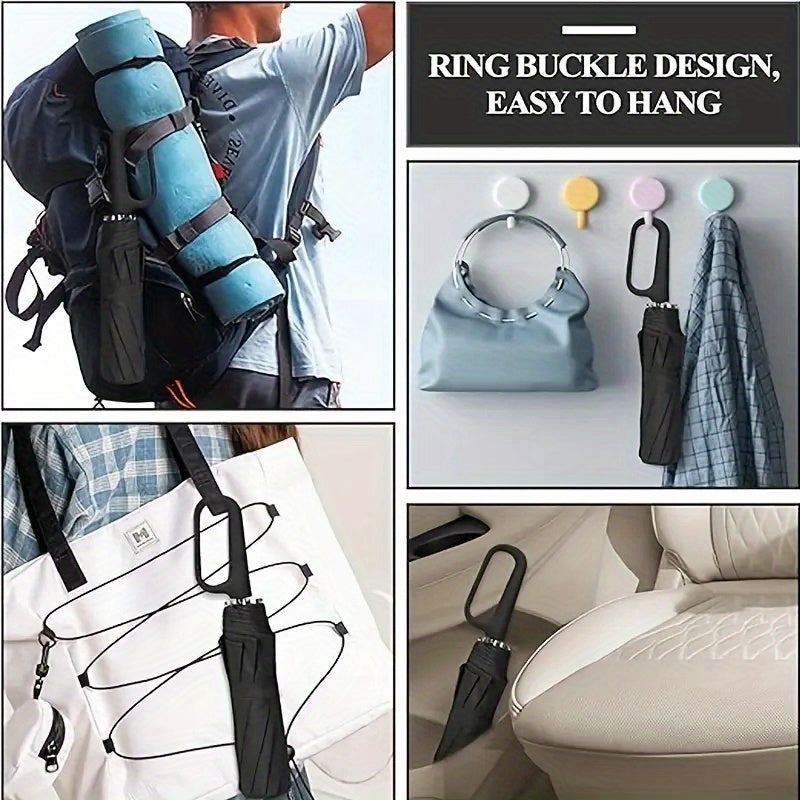 Clip Handle Auto-Fold Umbrella — Travel & Outdoor Edition