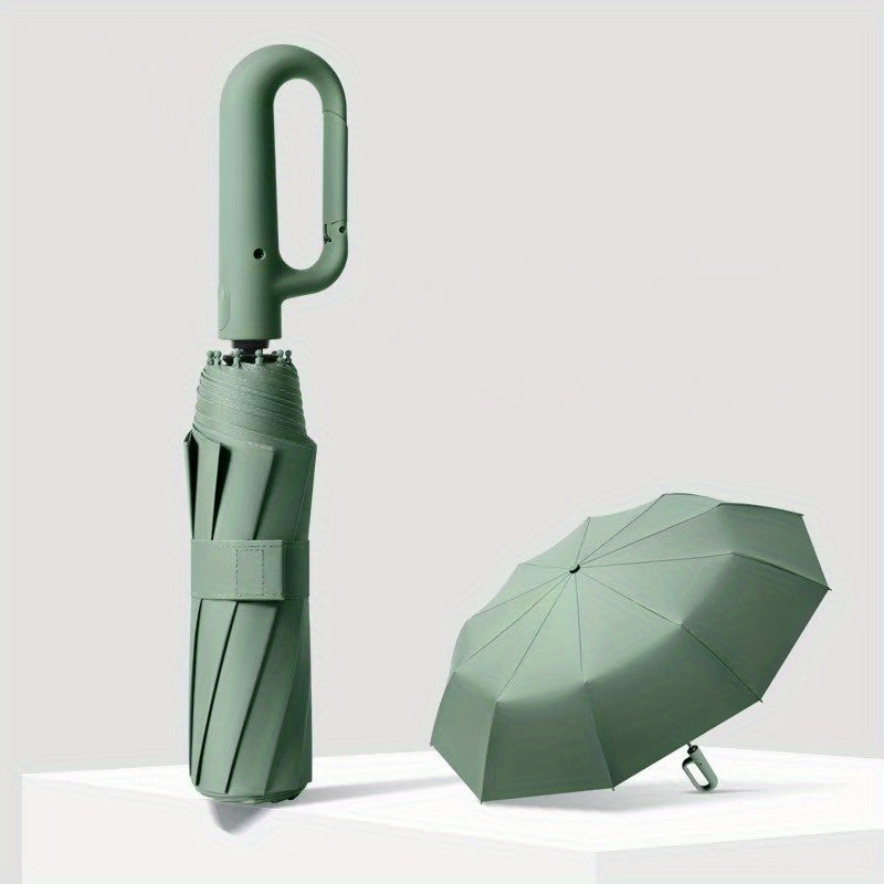 Clip Handle Auto-Fold Umbrella — Travel & Outdoor Edition