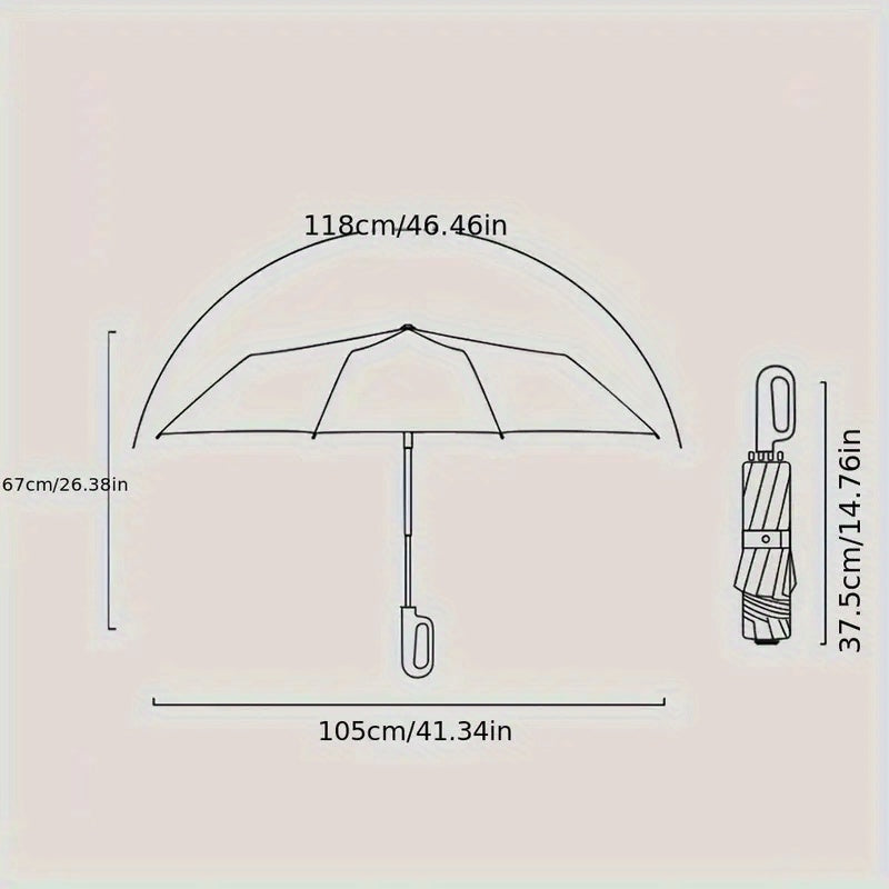Clip Handle Auto-Fold Umbrella — Travel & Outdoor Edition