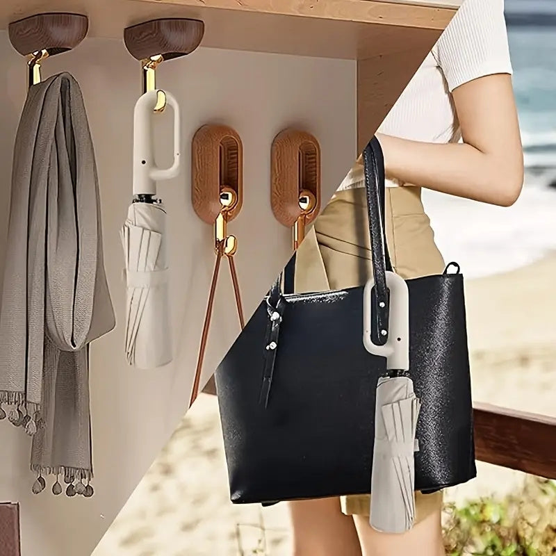 Clip Handle Auto-Fold Umbrella — Travel & Outdoor Edition