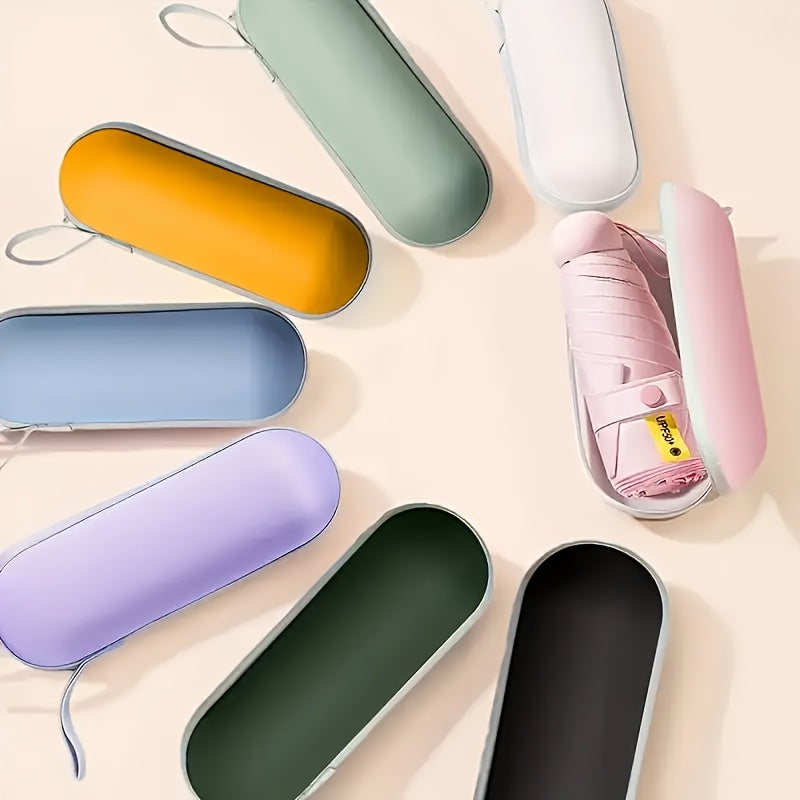 Capsule Case UV Protection Mini Umbrella — Pocket Size