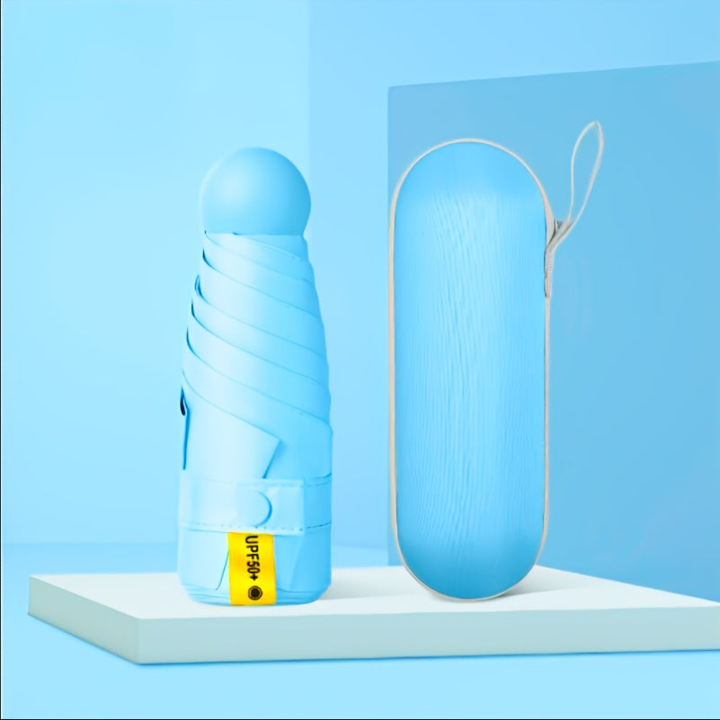 Capsule Case UV Protection Mini Umbrella — Pocket Size
