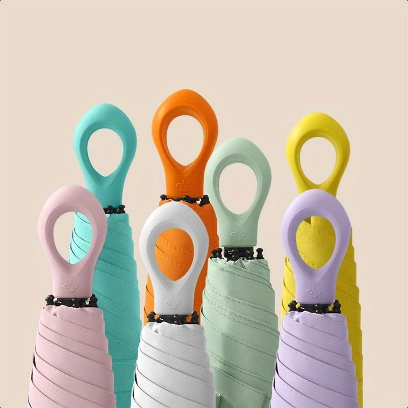 Loop Handle Compact Umbrella — UV Protection Travel Edition